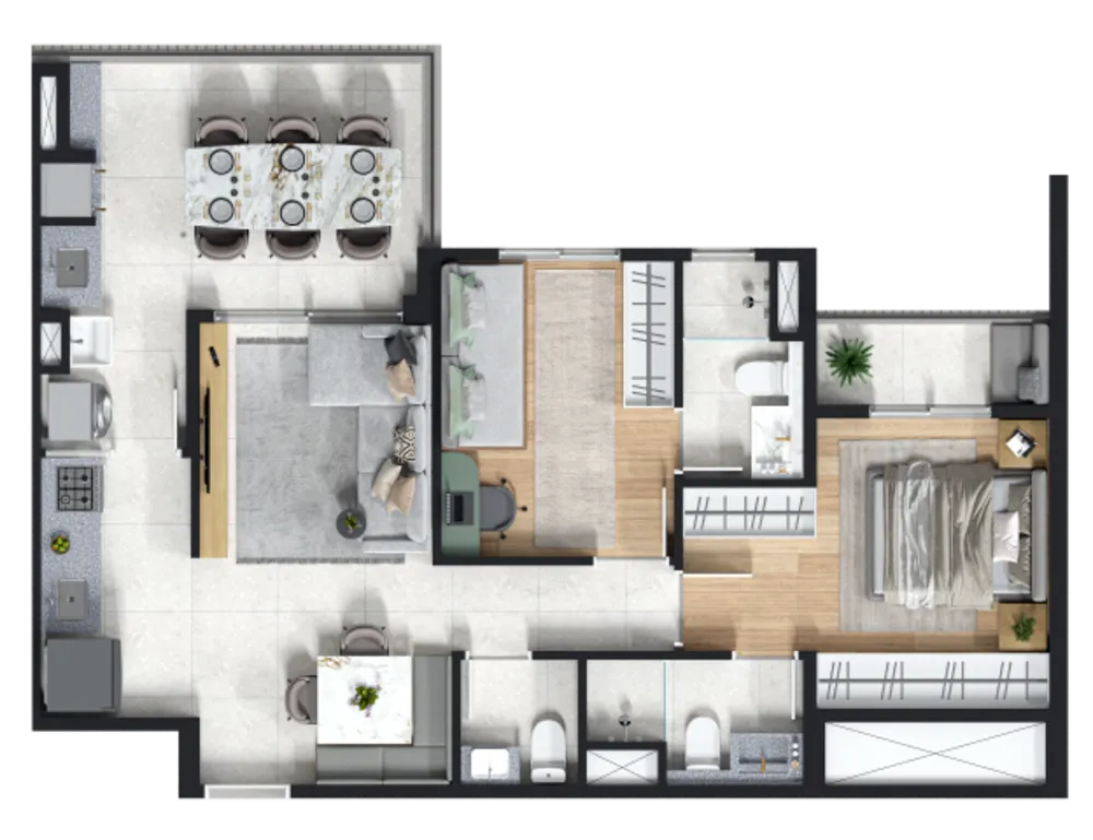 Apartamento, 2 quartos, 66 m² - Foto 14