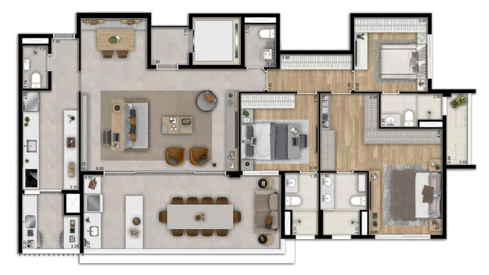Apartamento, 3 quartos, 160 m² - Foto 14