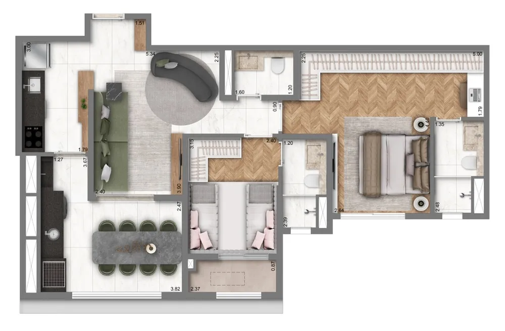 Apartamento, 2 quartos, 63 m² - Foto 16