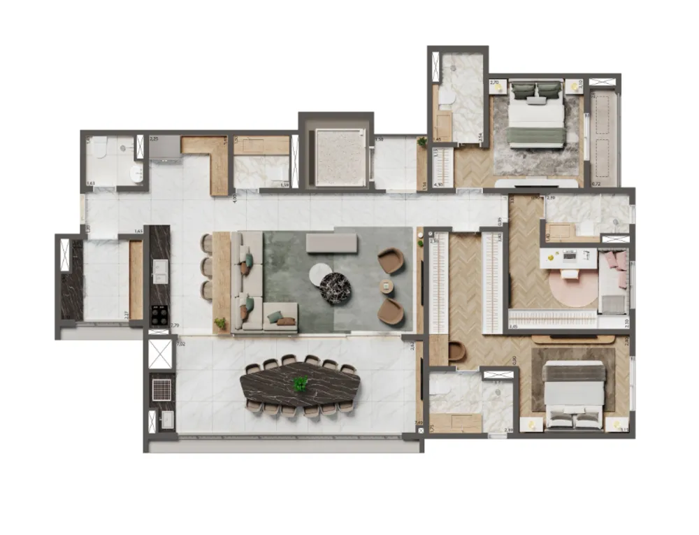 Apartamento, 3 quartos, 156 m² - Foto 14