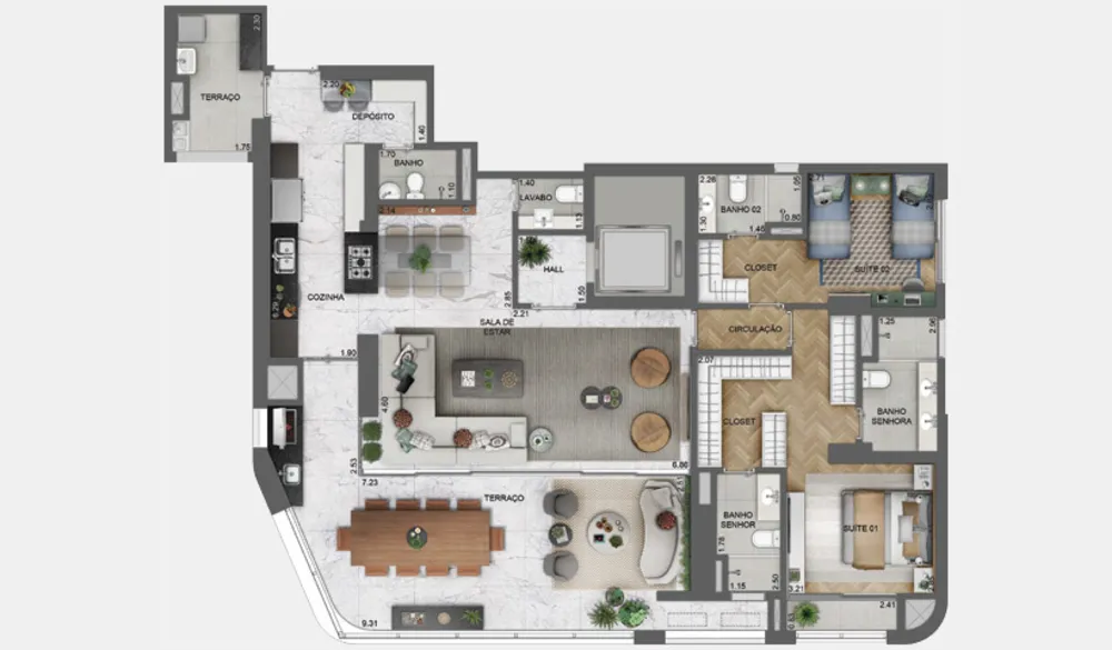 Apartamento, 2 quartos, 134 m² - Foto 15
