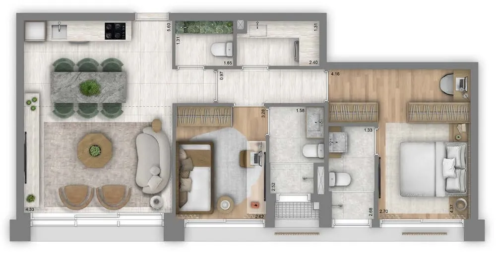 Apartamento, 2 quartos, 80 m² - Foto 11