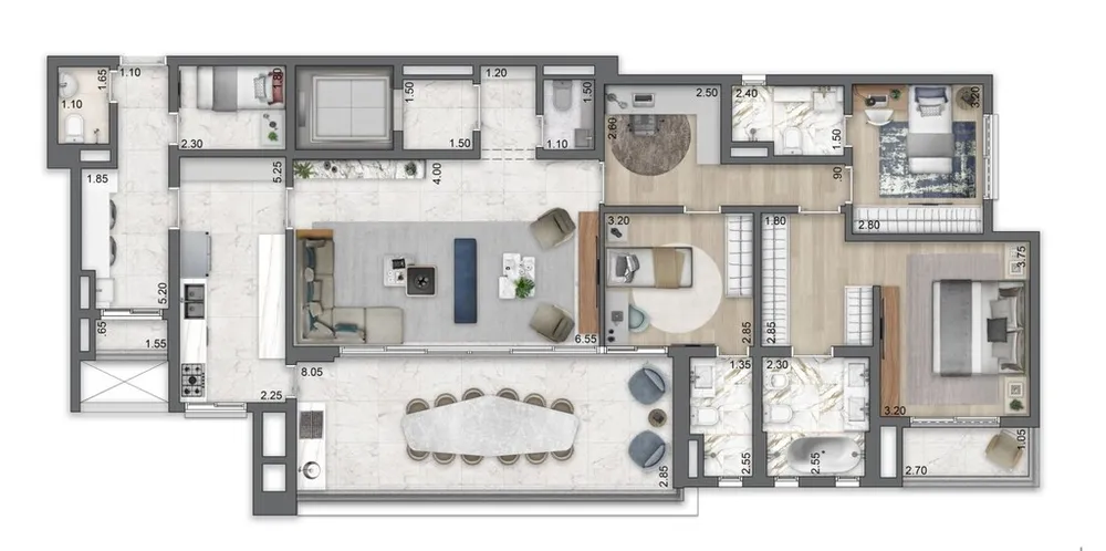 Apartamento, 4 quartos, 273 m² - Foto 10