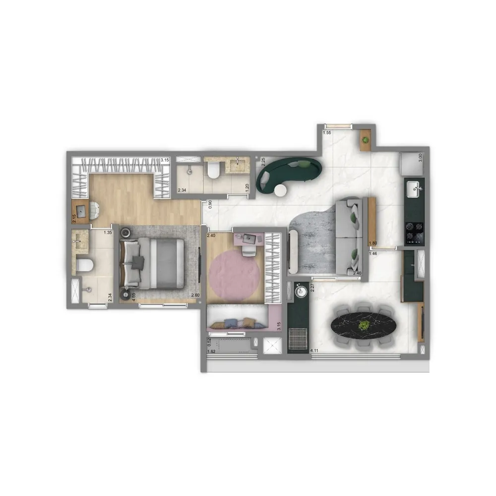 Apartamento, 2 quartos, 68 m² - Foto 13
