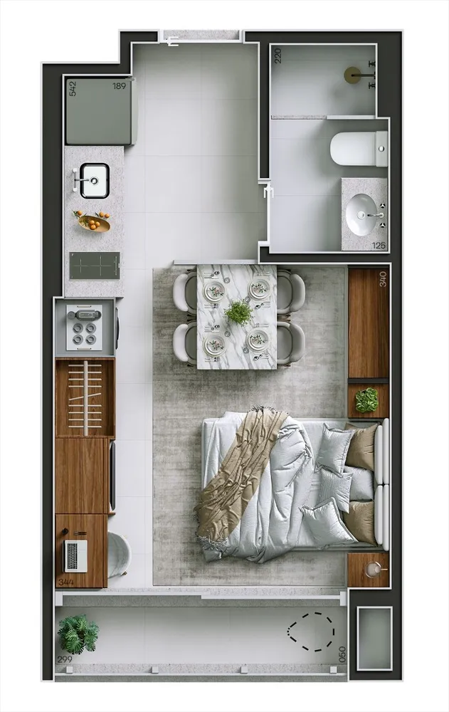Apartamento, 1 quarto, 24 m² - Foto 8