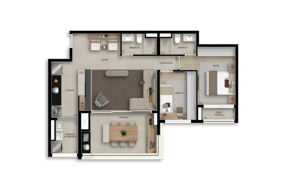Apartamento, 3 quartos, 214 m² - Foto 15