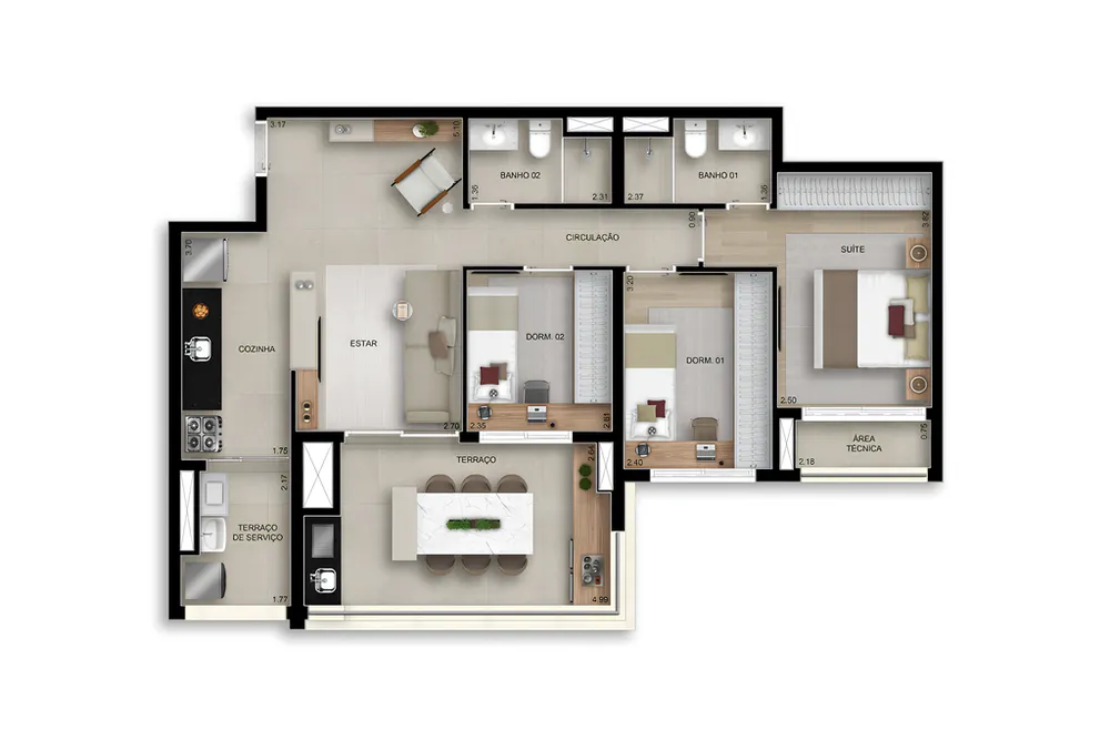 Cobertura, 3 quartos, 267 m² - Foto 12