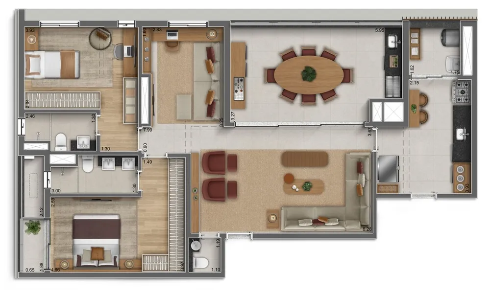 Apartamento, 3 quartos, 107 m² - Foto 14