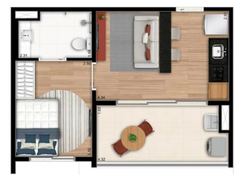 Apartamento, 1 quarto, 73 m² - Foto 16