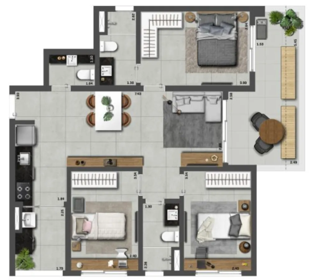 Apartamento, 3 quartos, 85 m² - Foto 11