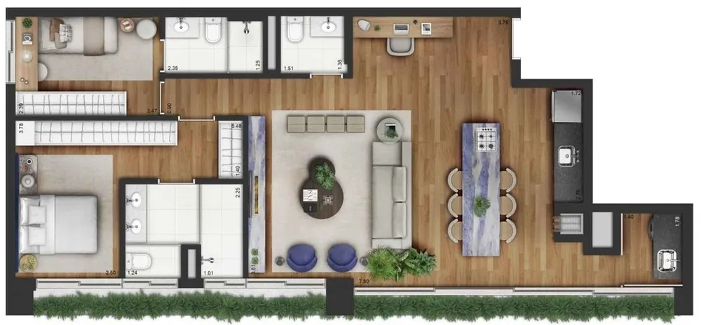 Apartamento, 2 quartos, 63 m² - Foto 13