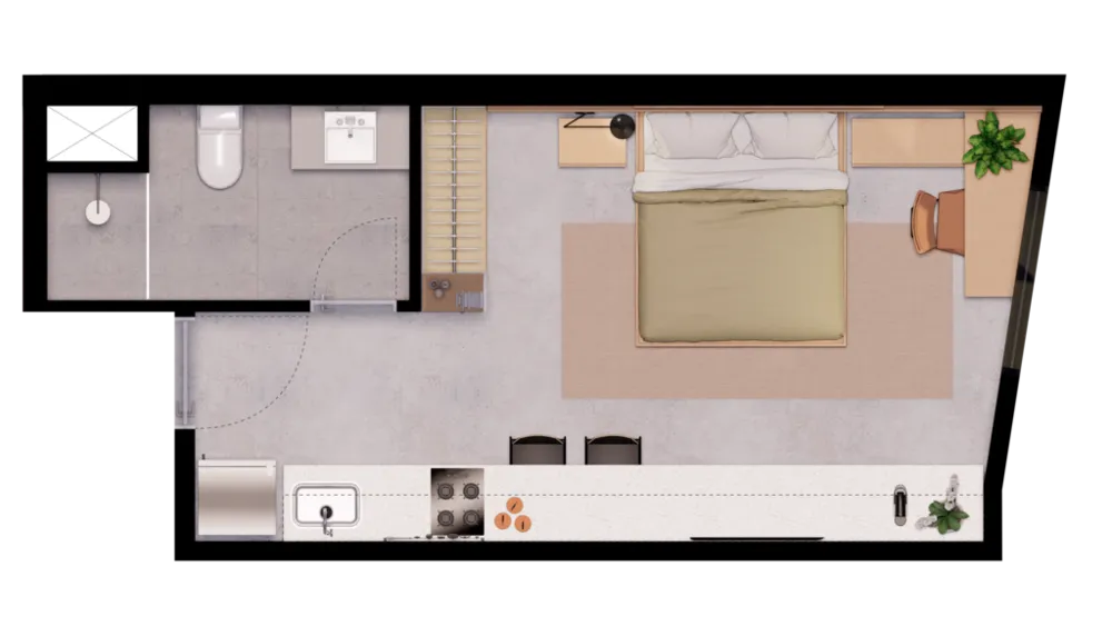 Apartamento, 1 quarto, 28 m² - Foto 7
