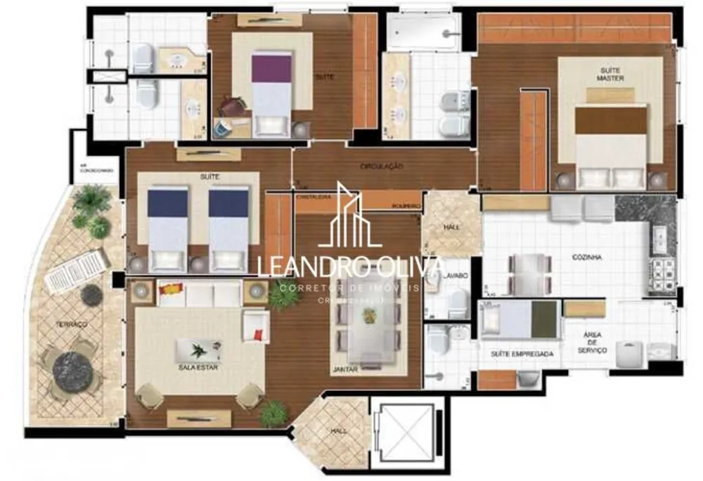 Apartamento, 3 quartos, 140 m² - Foto 10