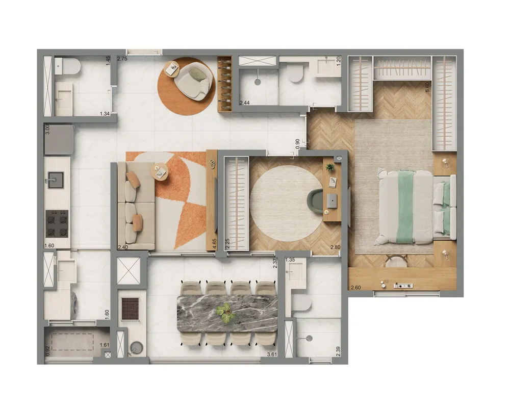 Apartamento, 3 quartos, 87 m² - Foto 7