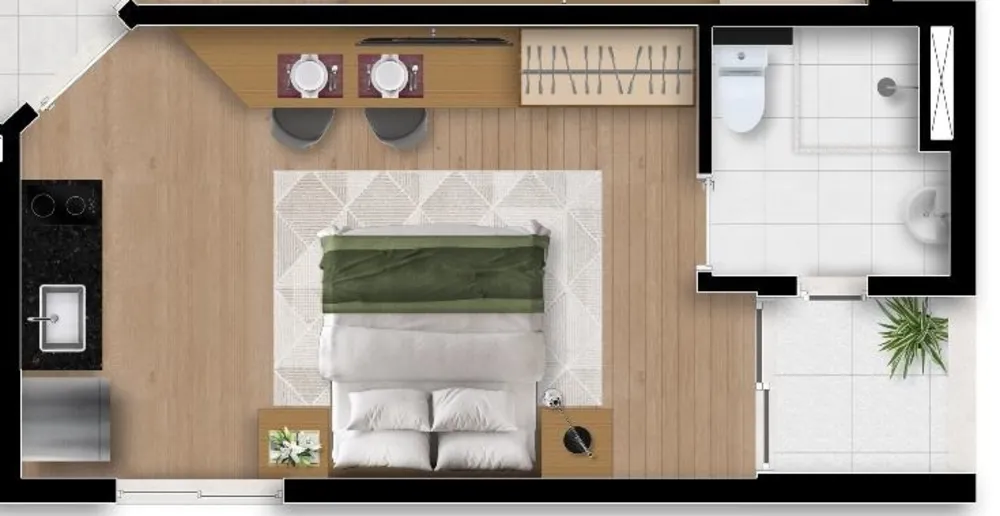Apartamento, 1 quarto, 24 m² - Foto 7