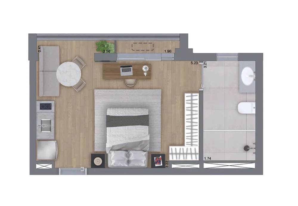 Apartamento, 1 quarto, 38 m² - Foto 6