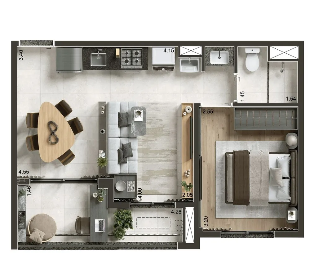Apartamento, 2 quartos, 38 m² - Foto 8