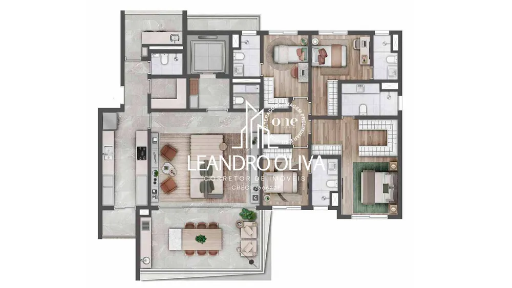 Apartamento, 4 quartos, 189 m² - Foto 4