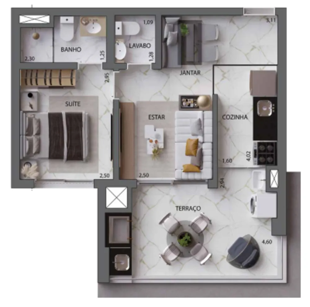 Apartamento, 1 quarto, 30 m² - Foto 8