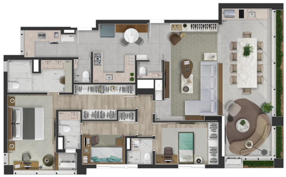 Apartamento, 3 quartos, 155 m² - Foto 8
