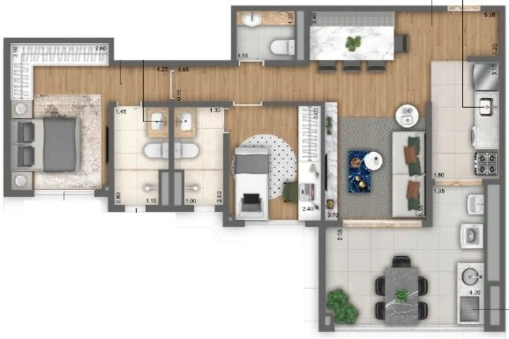 Apartamento, 3 quartos, 89 m² - Foto 13