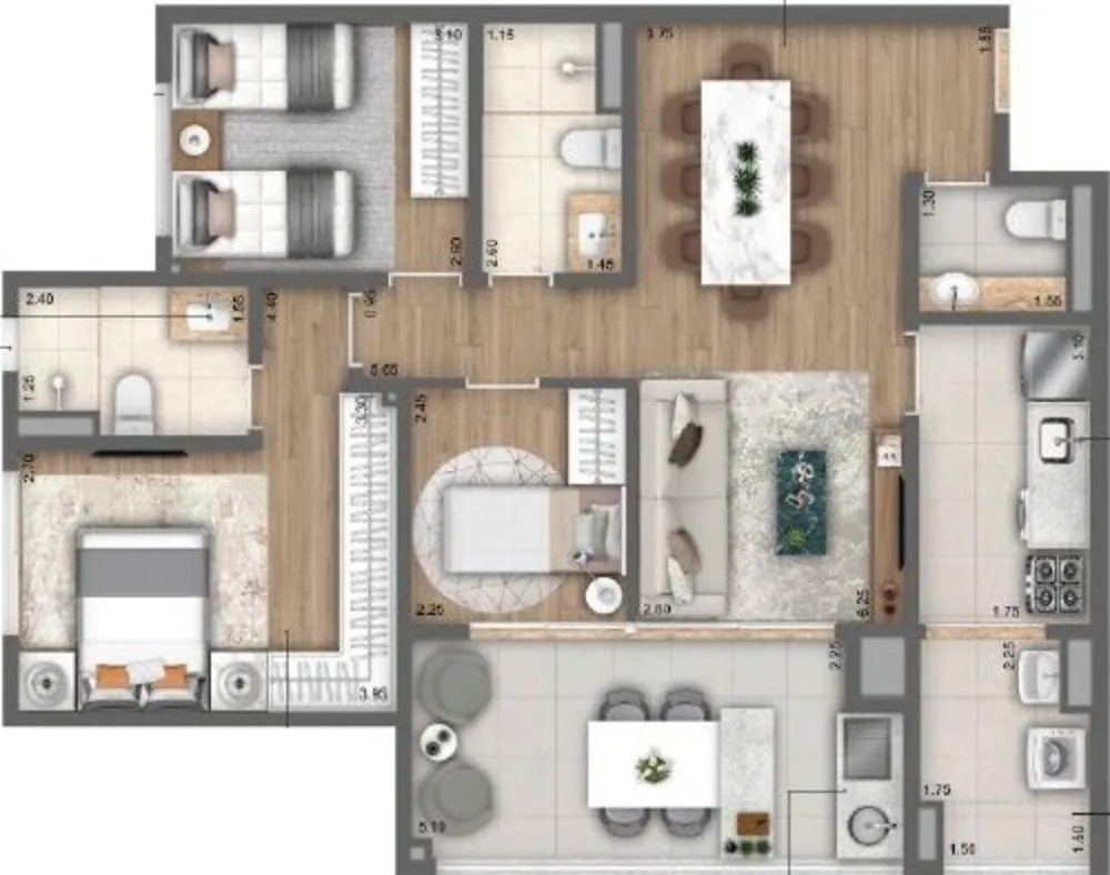 Apartamento, 3 quartos, 89 m² - Foto 15