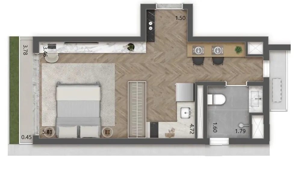 Apartamento, 1 quarto, 27 m² - Foto 6