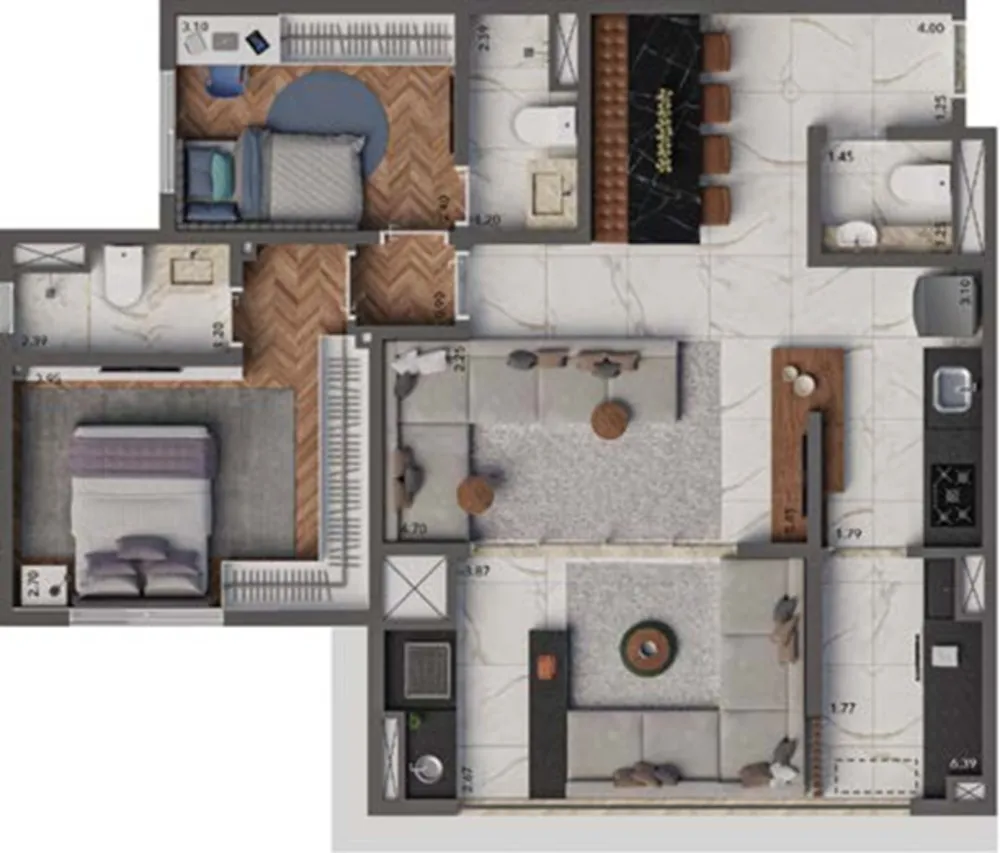 Apartamento, 2 quartos, 69 m² - Foto 14