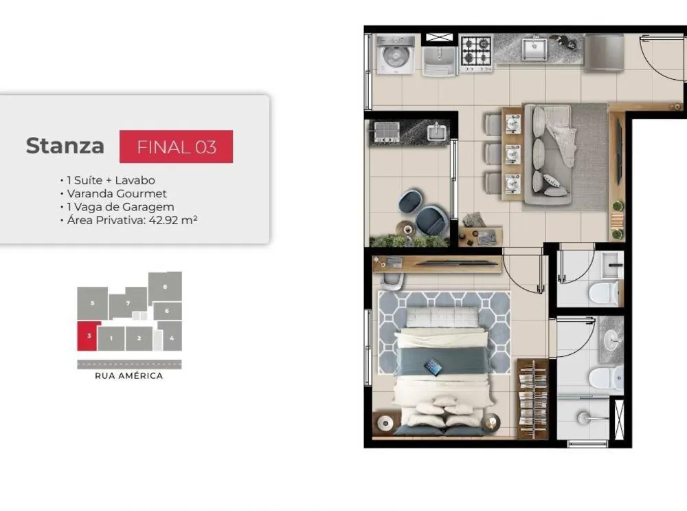 Apartamento, 1 quarto, 35 m² - Foto 1