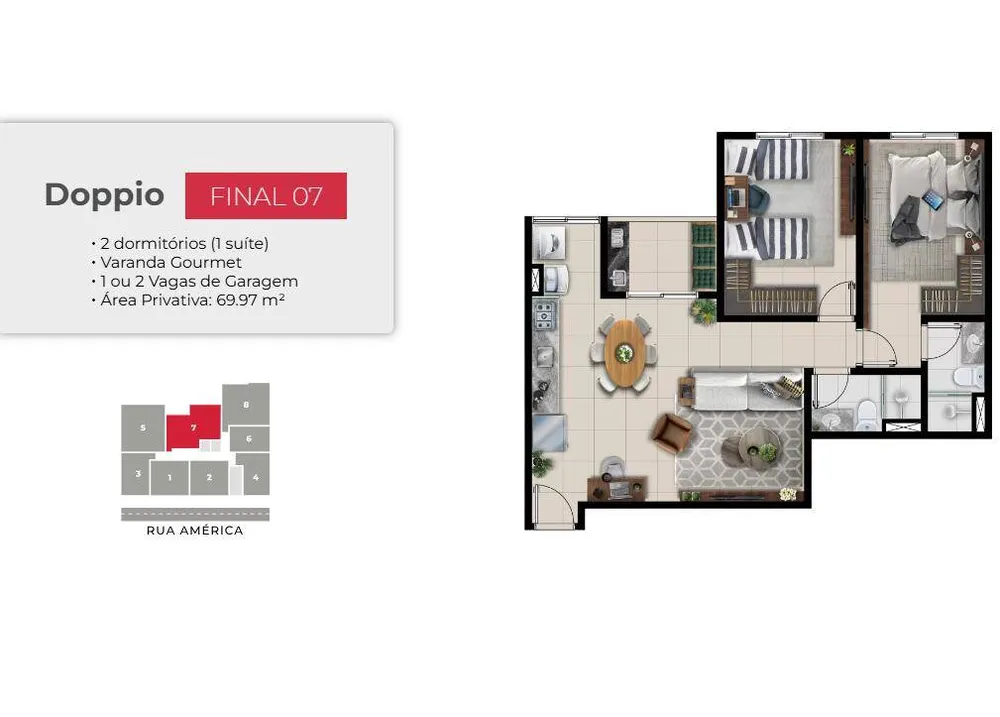Apartamento, 1 quarto, 35 m² - Foto 2