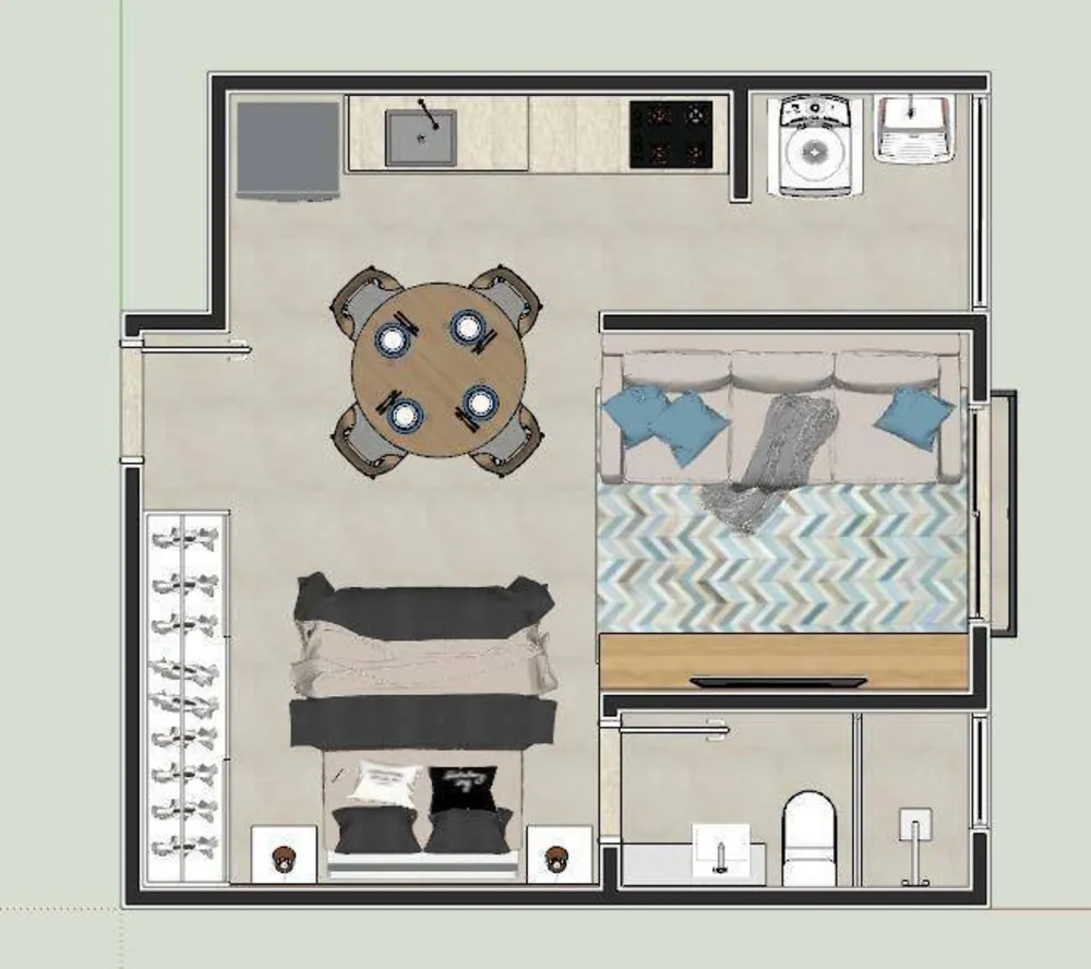 Apartamento, 1 quarto, 42 m² - Foto 4