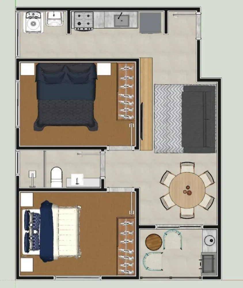 Apartamento, 1 quarto, 42 m² - Foto 7