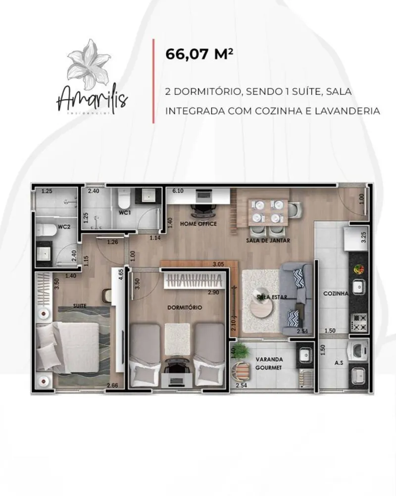 Apartamento, 1 quarto, 49 m² - Foto 4