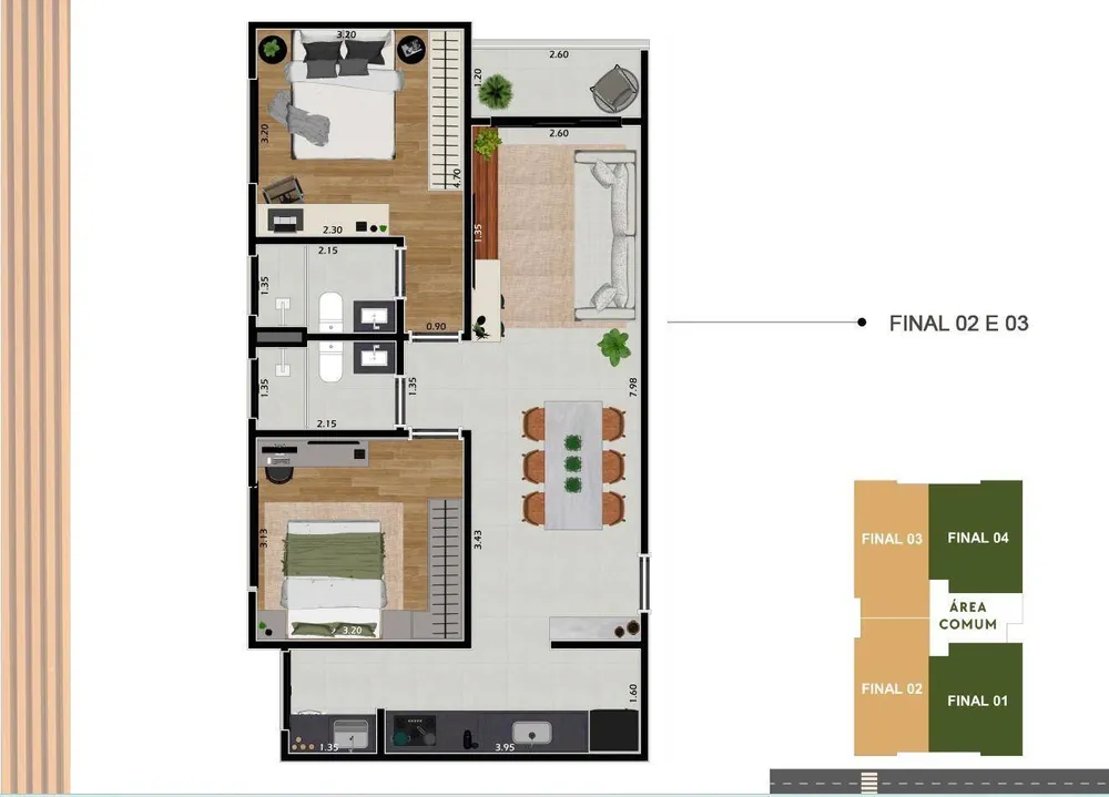 Apartamento, 2 quartos, 69 m² - Foto 6