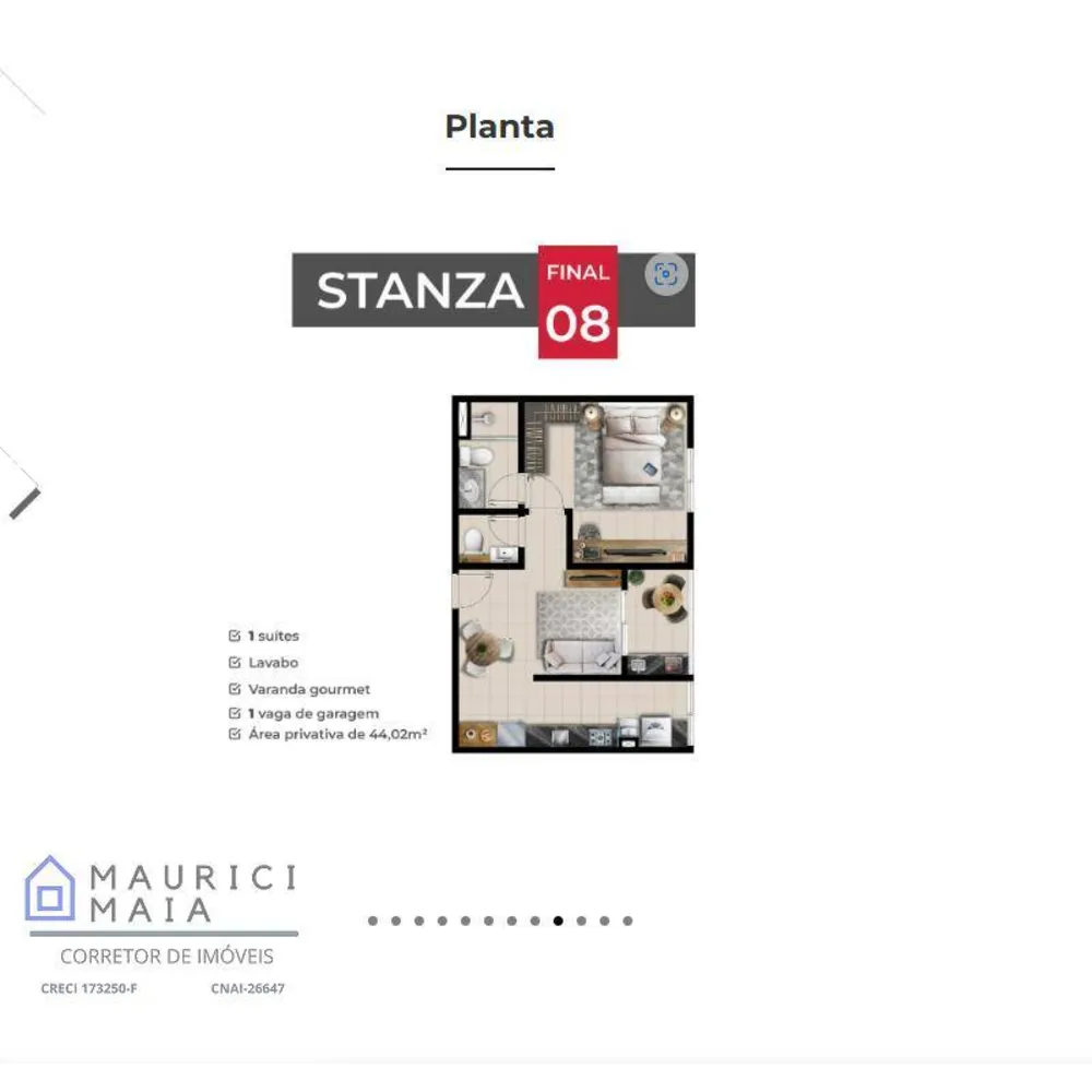 Apartamento, 1 quarto, 44 m² - Foto 12
