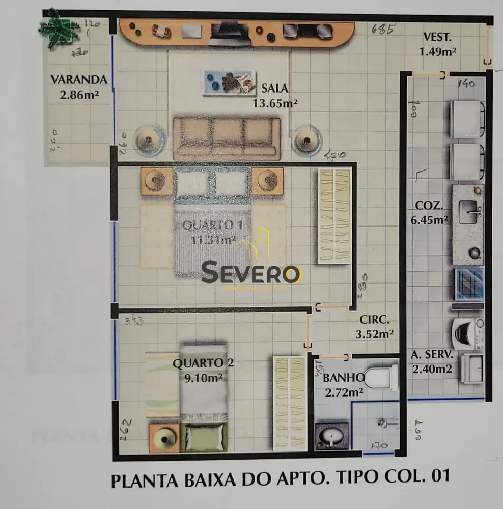 Apartamento, 2 quartos, 50 m² - Foto 11