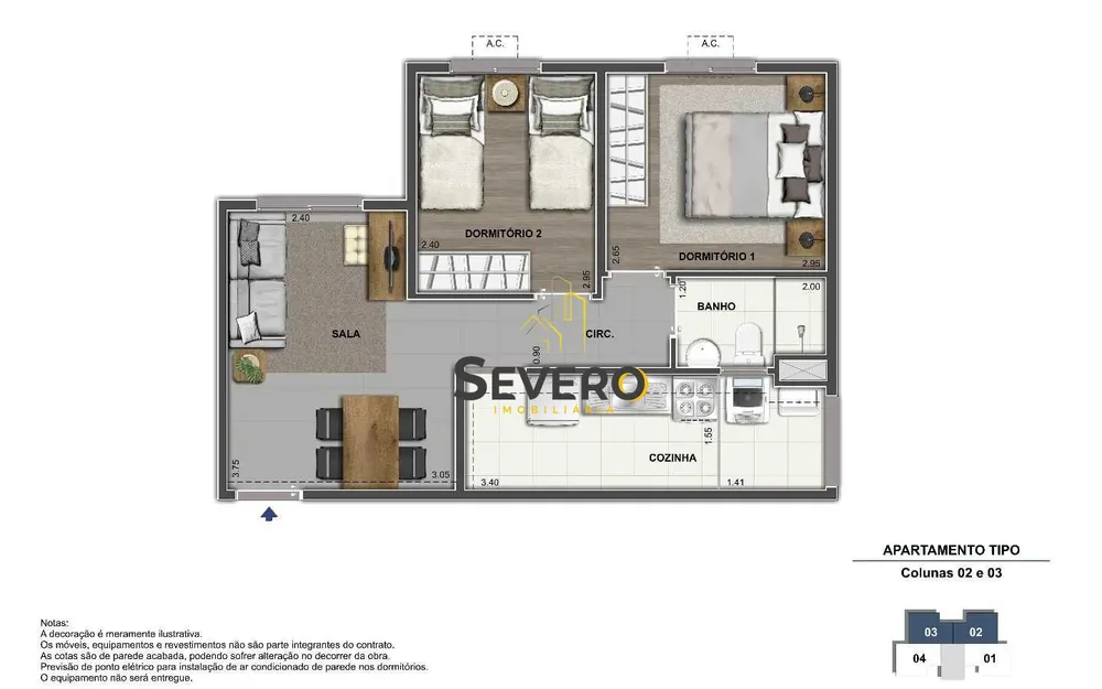 Apartamento, 2 quartos, 44 m² - Foto 29