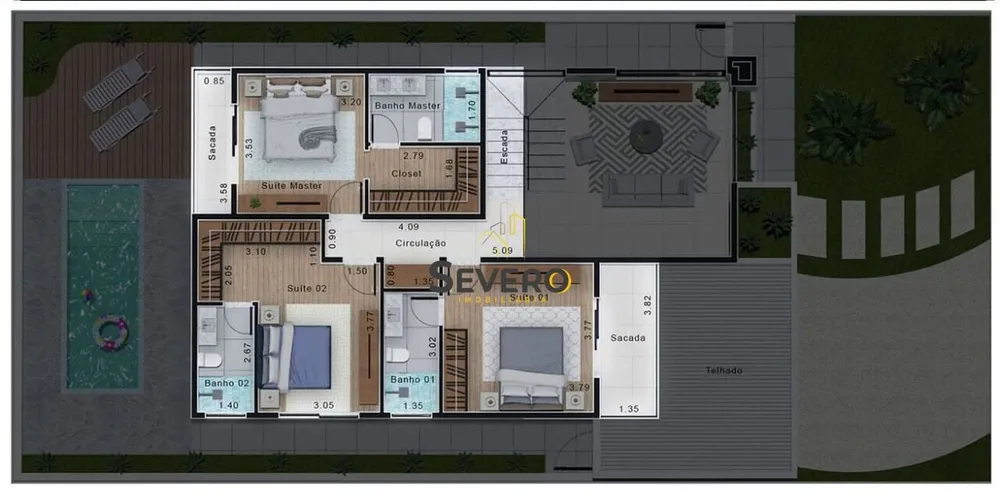Casa, 3 quartos, 230 m² - Foto 31