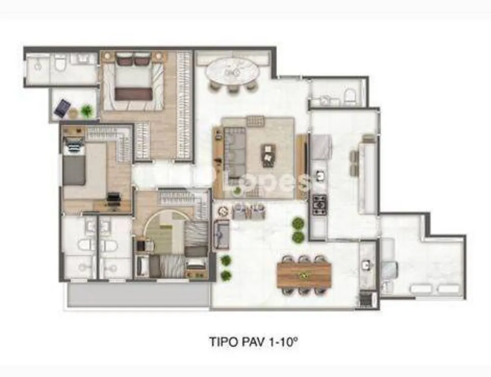 Apartamento, 3 quartos, 126 m² - Foto 5
