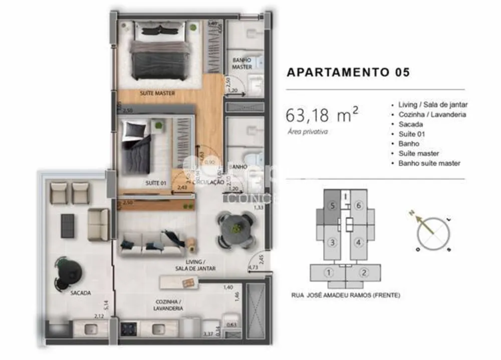 Apartamento, 2 quartos, 63 m² - Foto 12