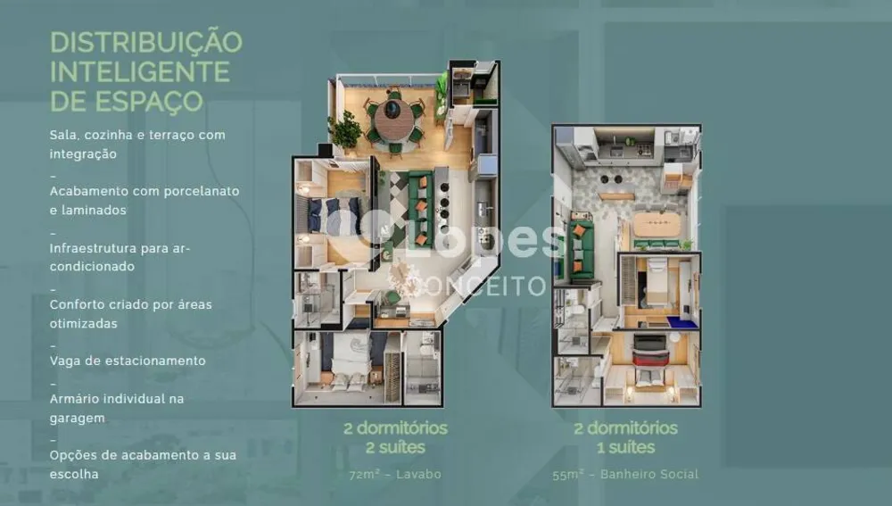 Apartamento, 2 quartos, 55 m² - Foto 6