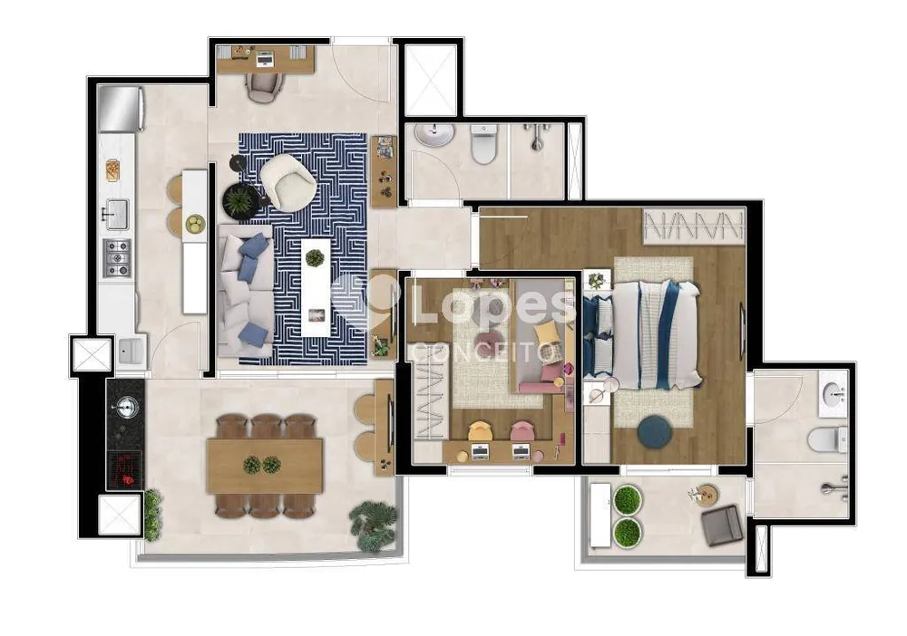 Apartamento, 2 quartos, 82 m² - Foto 7
