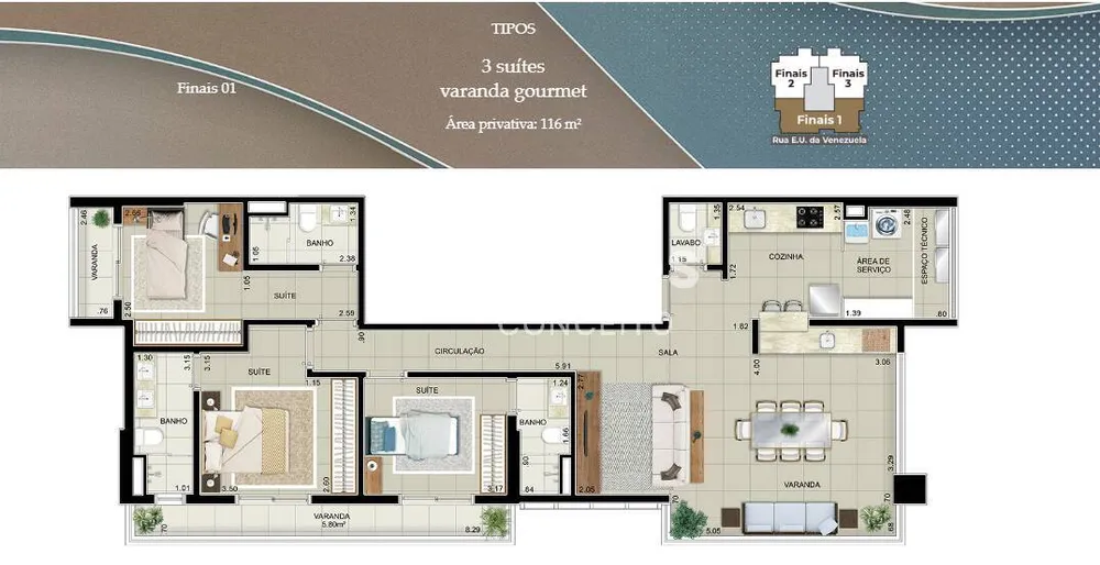 Apartamento, 3 quartos, 117 m² - Foto 12
