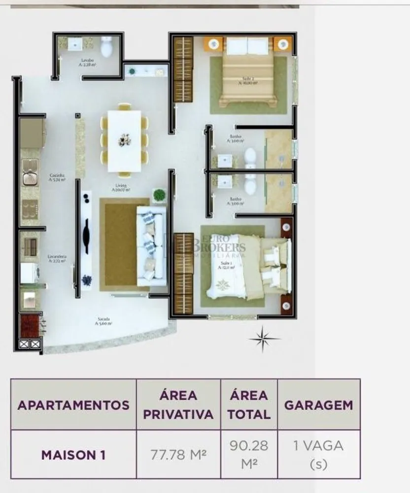 Apartamento, 2 quartos, 77 m² - Foto 9