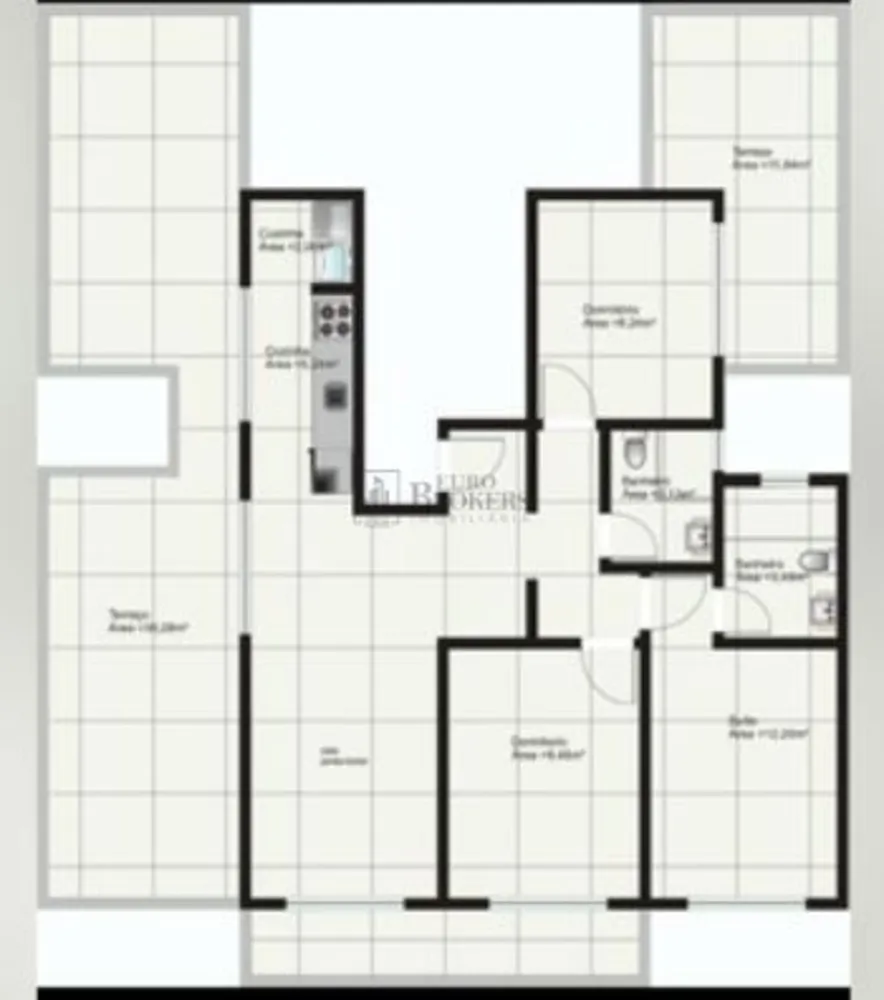 Cobertura, 3 quartos, 150 m² - Foto 12