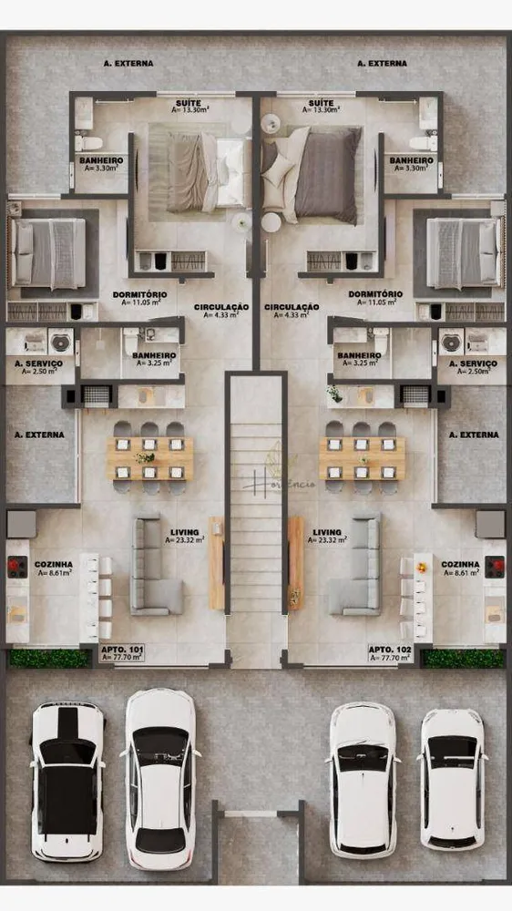 Apartamento, 2 quartos, 78 m² - Foto 3