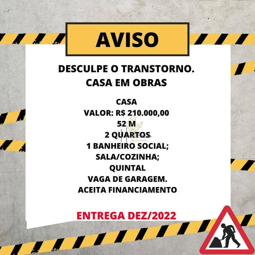 Casa, 2 quartos, 52 m² - Foto 1