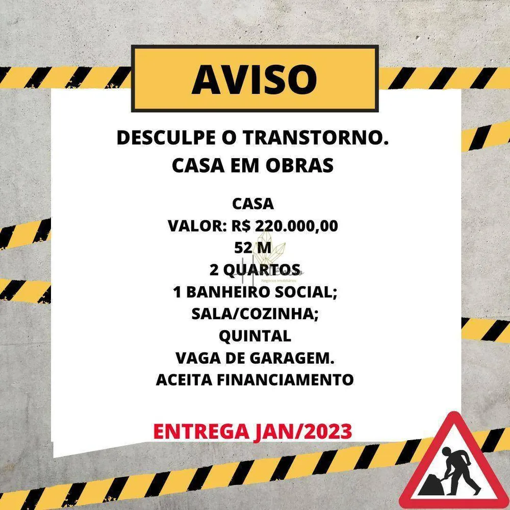 Casa, 2 quartos, 52 m² - Foto 1