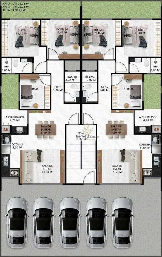 Apartamento, 3 quartos, 78 m² - Foto 2