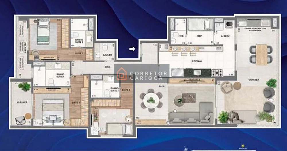 Apartamento, 3 quartos, 155 m² - Foto 17